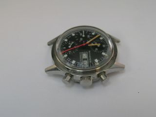 Vintage Bucherer Chronograph Watch Diver Automatic Day/Date 1970 ' s 2