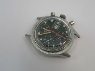 Vintage Bucherer Chronograph Watch Diver Automatic Day/Date 1970 ' s 3