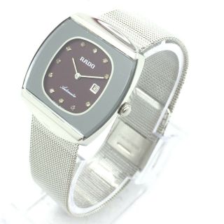 Vintage Rado 2672 Automatic Date Swiss Made 33mm Mens Wrist Watch A4197