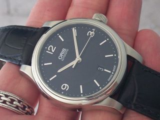 Oris Classic Date Automatic Black Dial,  Swiss Made,  42 Mm Case,  Boxes,