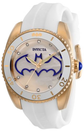 Invicta 29301 Dc Comics Lady 38mm Stainless Steel Rose Gold White Dial Watch