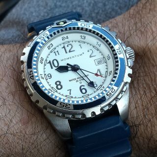 Rare Blue Momentum M1 By St.  Moritz Diver Style Men’s Watch - Canada