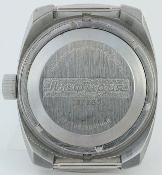 Custom Wristwatch Vostok AMPHIBIAN Komandirskie Soviet Russian USSR Serviced 4