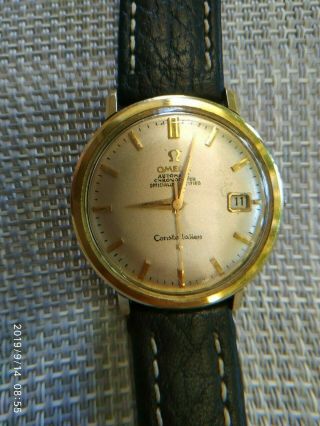 Vintage Omega 168.  004 Chronometer Constellation Steel\ Gold Mens Watch.  Cal.  561