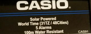 Casio Men ' s Solar Sport Illuminator Combination Watch 5208 3