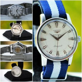 Vintage Longines Conquest Automatic As 19 Ref.  1259 Watch,  From 1950 