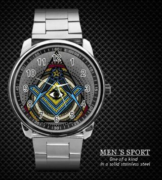 Mason Freemason Masonic Freemasonry Steel Watch 2019 (rare)