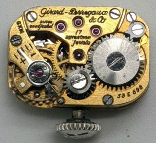Vintage Ladies Girard Perregaux 17 Jewel Wrist Watch Movement Running