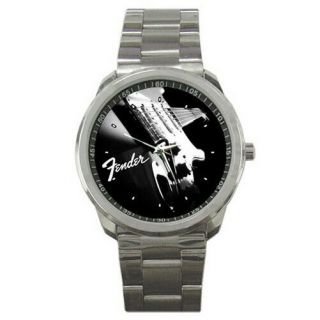 Fender Telecaster Guitar Logo Stainless Steel Watch