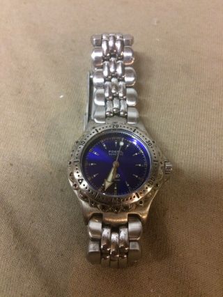 Ladies Fossil Blue Watch Am 3099