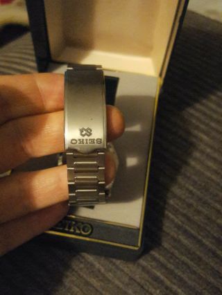 Vintage Seiko Quartz Analogue Watch Silver Bracelet Spare Repair 3