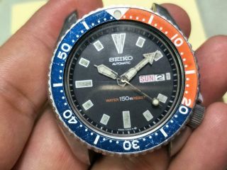 Vintage Seiko Pepsi Diver 6309 - 729a 1987 November 7n2193 150m All Orig Watchead