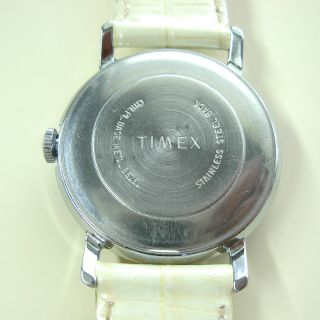 Vintage 1973 Blue Dial Timex Mercury Men’s Watch - White Band 7