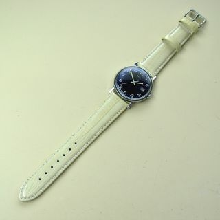 Vintage 1973 Blue Dial Timex Mercury Men’s Watch - White Band 8