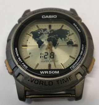 Casio Twincept Abx - 20,  Lcd Vintage Watch,  100 Work,  Battery