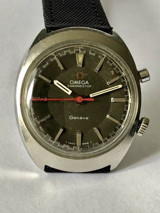 1967 Omega Chronostop Watch,  145.  009,  Cal 865,  Serviced,  Video Link Available