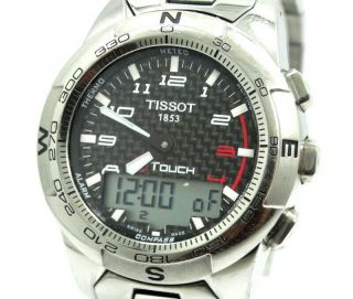 TISSOT T - Touch II Chronograph Quartz Titanium Digital/Analog Watch T047420A 3
