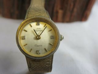 Vintage Jules Jurgensen Ladies Diamond Quartz Wristwatch Rp5
