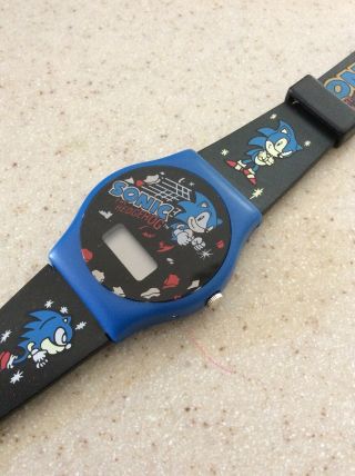 Sonic The Hedgehog Lcd Digital Watch - Sega 1995 Vintage Extremely Rare