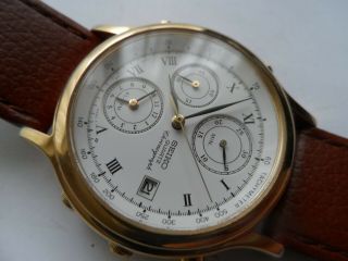 Vintage Seiko Chronograph Alarm Date Men ' s Quartz Watch,  7T32 - 6A50 2