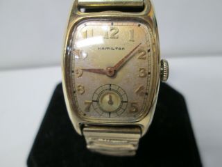 Vintage Hamilton 14k Gold Filled Non - Running Watch 19 Jewels