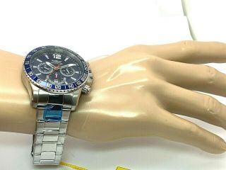 Invicta Specialty Quartz Silver Tone Stainless Steel Blue Dial Men ' s Watch 15610 3