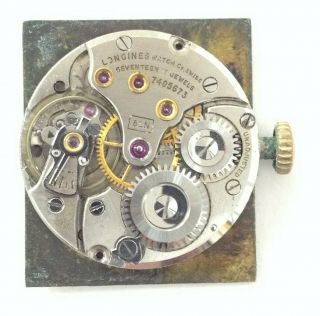 Vintage Men’s Longines Watch Movement Caliber 8ln 17 Jewels Running Parts Wm21