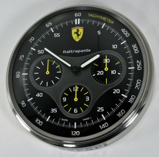 Panerai Ferrari Scuderia Rattrapante Dealers 304mm Steel Wall Timepiece Display