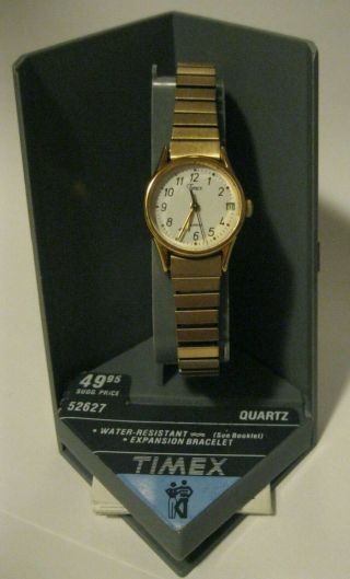 Vintage Ladies Timex Quartz Watch W/ Stretch Band,  52627