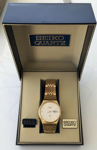 Vintage Seiko Quartz 8n - 3093 5 Jewels Men 