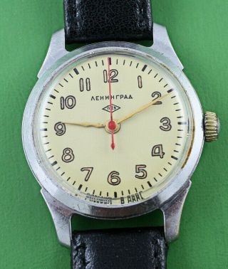 Leningrad (raketa) Vintage Soviet Russian Mechanical Wristwatch Men 