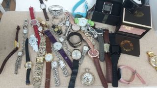 Joblot Of 40 Ladies & Gents Watches Mixed Brand,  Spare/repair 271