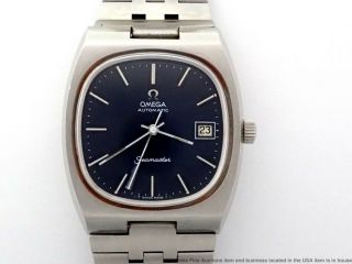 Massive Vintage Omega Seamaster Automatic Date Mens Watch Steel Running 1012cal