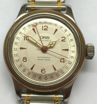 Oris Big Crown Pointer Date Automatic Watch Two Tone Case Ref.  7463c