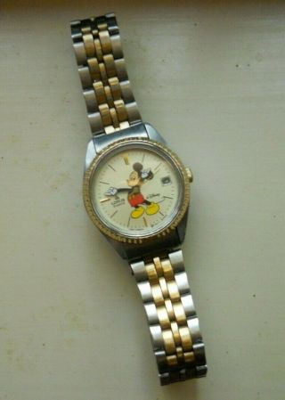 Vintage Lorus Mickey Mouse Watch Fresh Battery