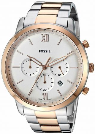 FOSSIL NEUTRA Chronograph Watch FS5475 Men ' s Two - Tone Stainless Steel $165 2