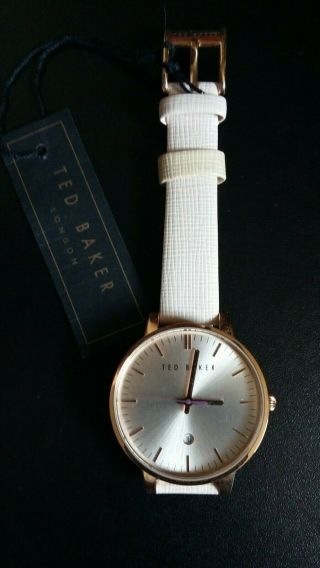 Ted Baker - Designer Watch - Pink Leather Strap
