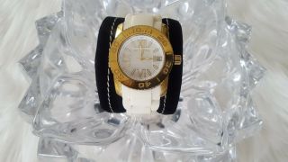 Swiss Legend Commander Silver Mother Of Pearl Silicone Watch (238)