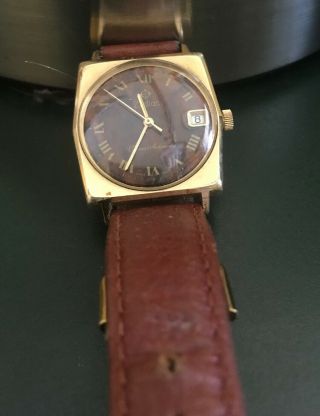 Vintage Zodiac Corsair Automatic Watch - 17 Jewel Swiss Made Leather Band