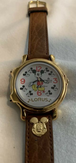 Disney - Vintage - Seiko By Lorus Mickey Mouse Musical Quartz Watch