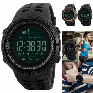 Skmei Fashion Mens Smart Watches Bluetooth Digital Sports Waterproof Wrist Watch