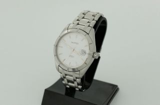 Eberhard & Co.  Aquadate 41015 white dial automatic,  Stainless steel 40mm 5