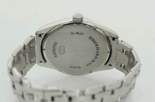 Eberhard & Co.  Aquadate 41015 white dial automatic,  Stainless steel 40mm 6