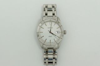 Eberhard & Co.  Aquadate 41015 white dial automatic,  Stainless steel 40mm 9