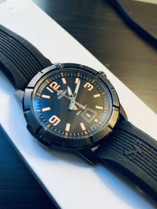Orient Sport Watch Quartz Black Dial Watch Men’s Fune900ab