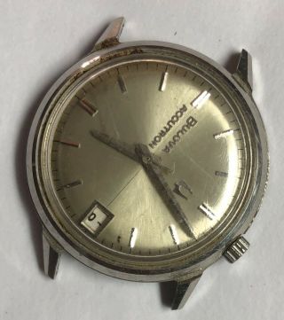 Vintage M7 1967 Bulova Accutron Stainless Steel Watch 218 D Not Running Parts