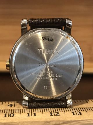 2005 Timex CR2016 Cell Men’s Quartz Watch W/Indiglo.  Battery Band 4