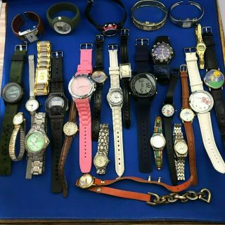 25 Watches,  Mens,  Womens,  Parts/repair: Gruen,  Seiko,  Timex,  Star Wars,  Hello Kitty