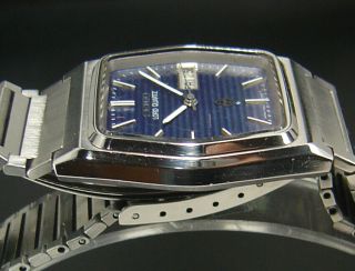 Seiko Lord Quartz (Full) 1978 Vintage Mens Blue Watch 7853 6