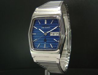 Seiko Lord Quartz (Full) 1978 Vintage Mens Blue Watch 7853 7